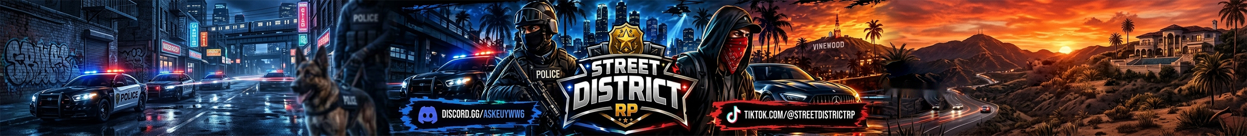 Serverdetails STREET DISTRICT RP ↬ #NOUVEAU SERVEUR ! ↫