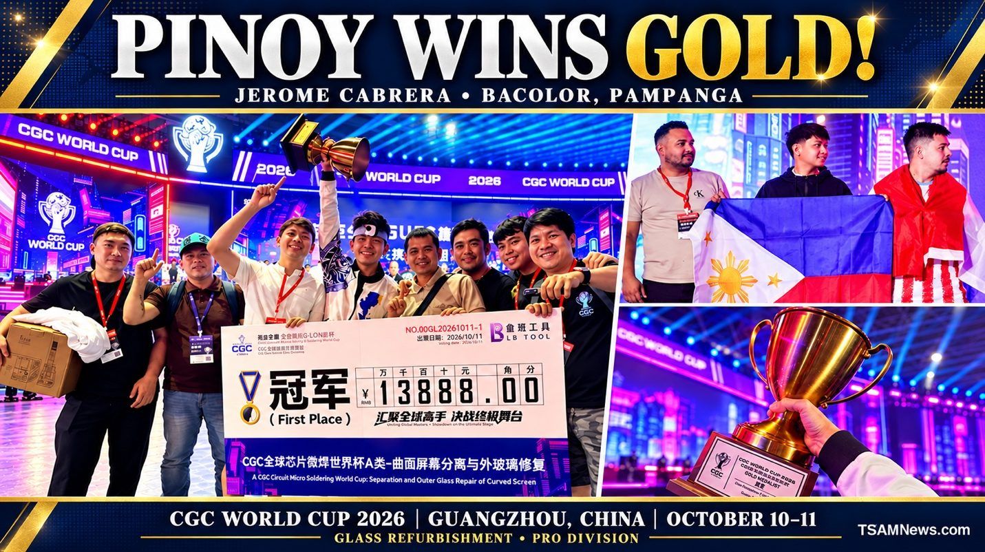 Cracked screens, golden hands: Pampanga’s Jerome Cabrera wins big in Guangzhou, China