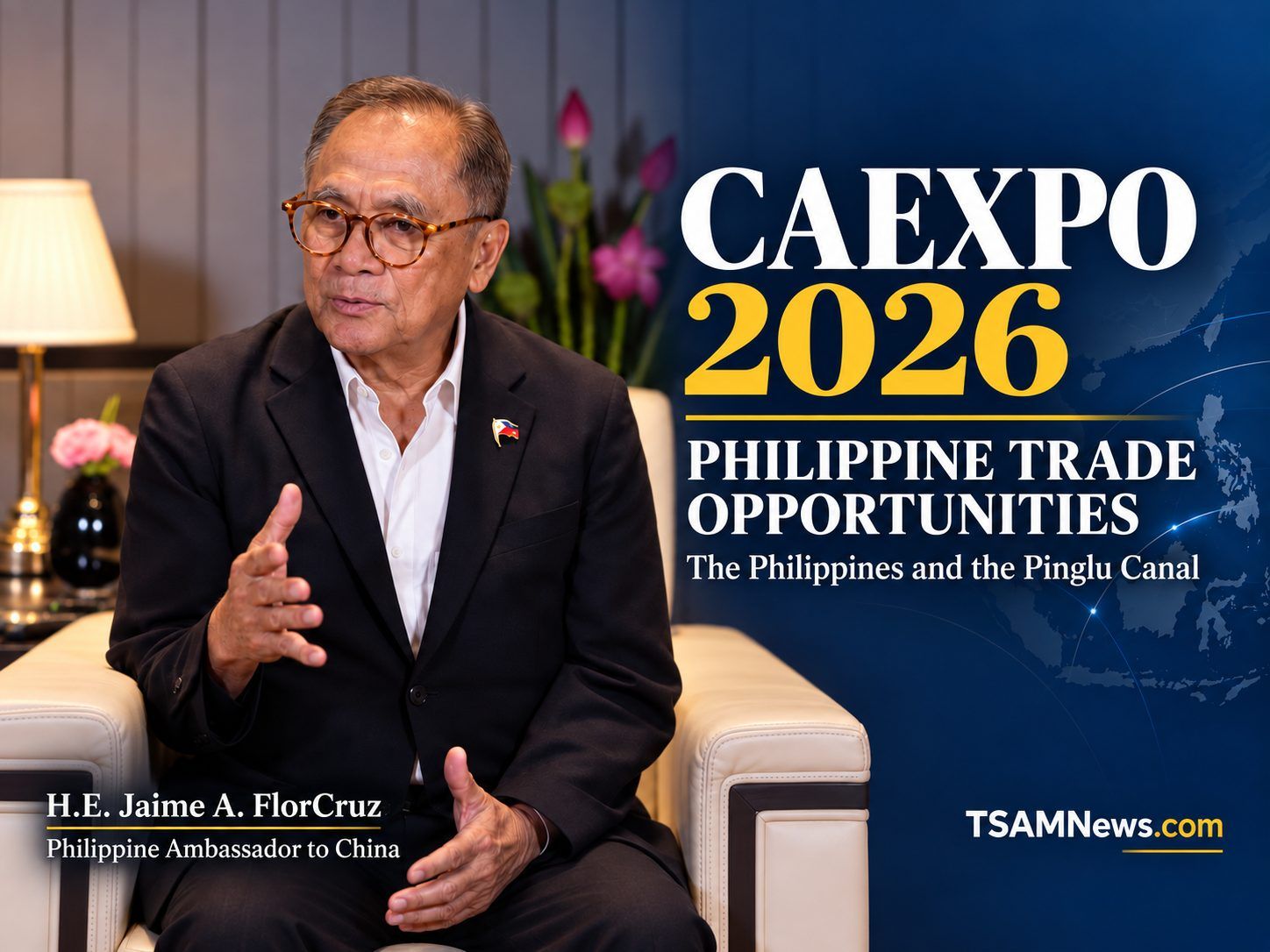 Philippine Ambassador Jaime A. FlorCruz sees his country’s participation as the Country of Honor at the 2026 China ASEAN Expo (CAEXPO) as an opportunity to connect Philippine products with a new shipping route into China