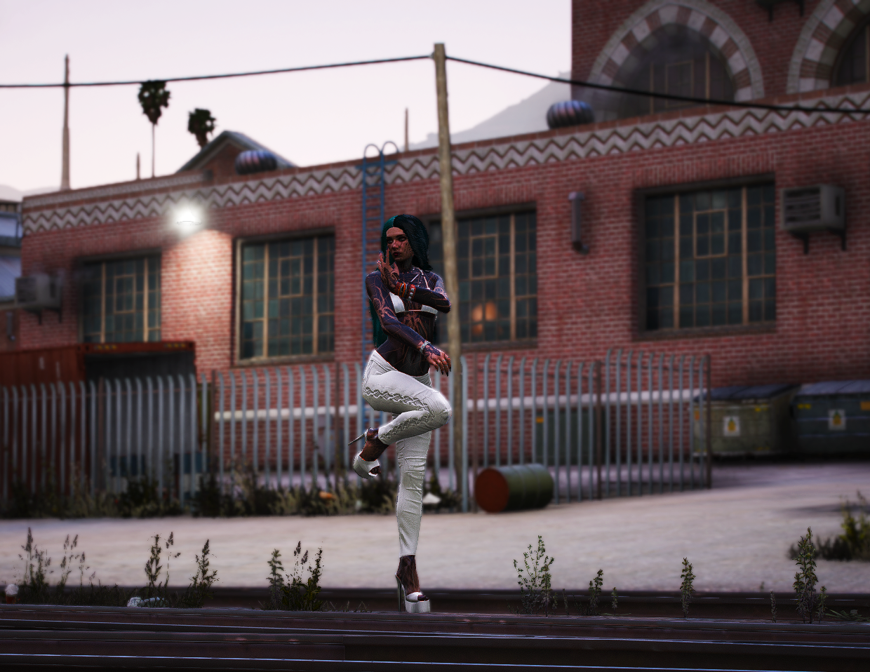 Q-12 train tracks