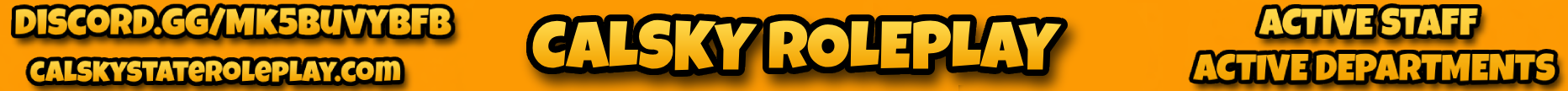 Calsky State Roleplay ➜ NEW UPDATE!