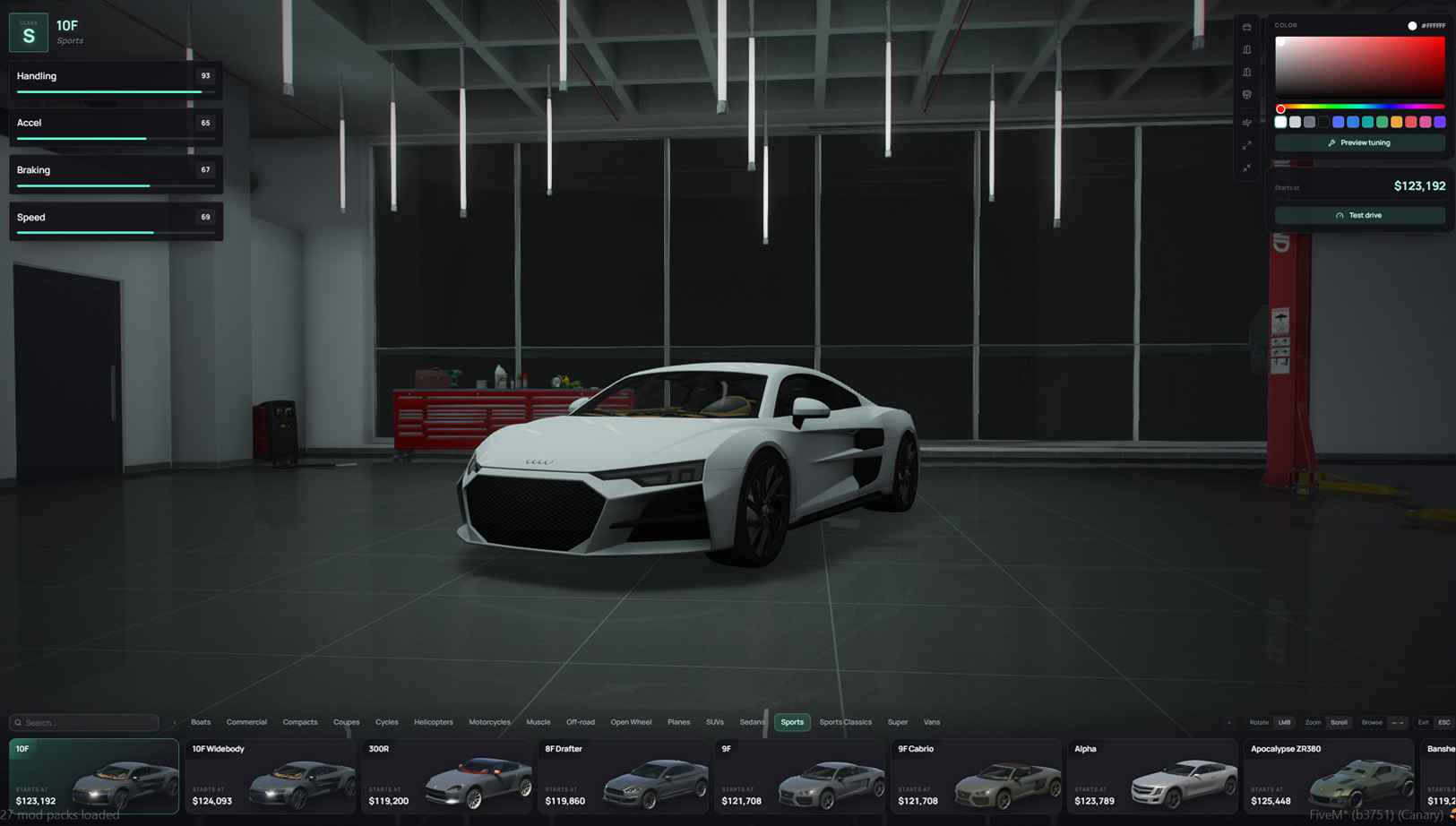 In-world 3D catalogue