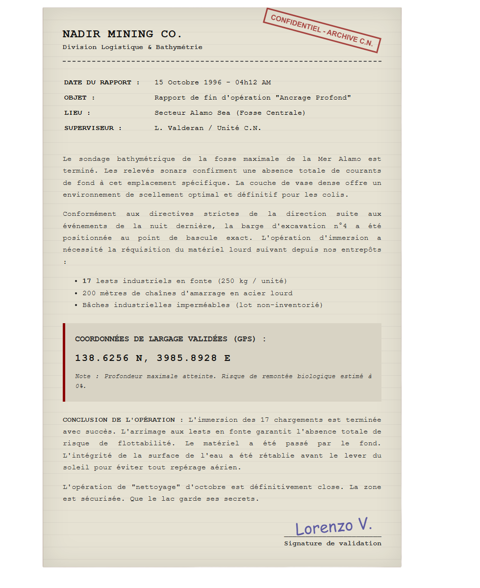 Rapport Opérationnel