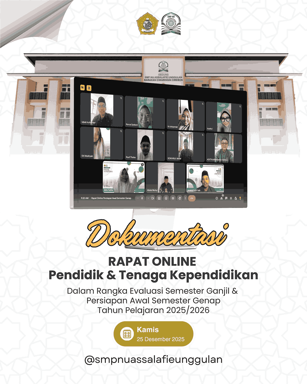 Rapat Evaluasi Semester Ganjil dan Persiapan Semester Genap SMP NU Assalafie Unggulan