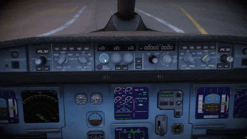 FCU autopilot panel