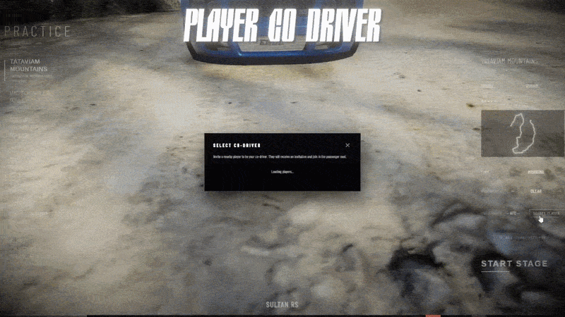 Player co-driver