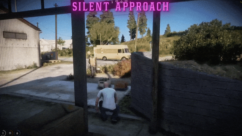 Steal while they're walking back to the truck