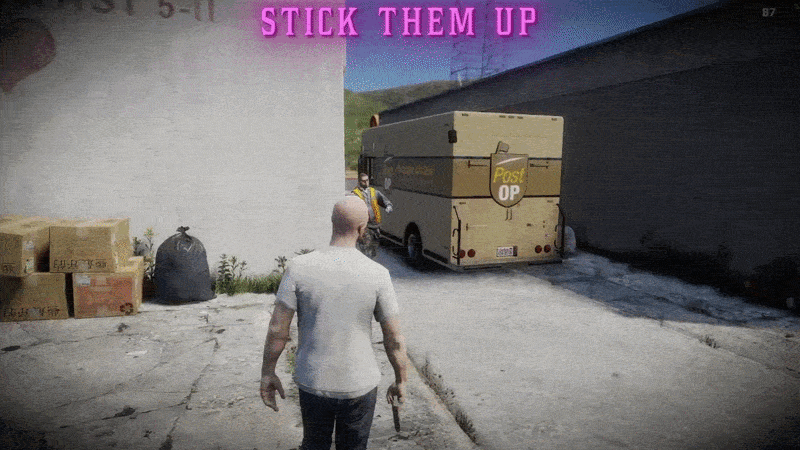 From the truck