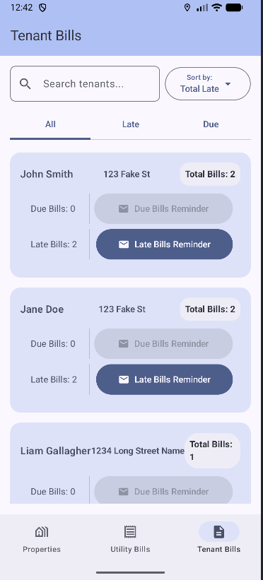 Tenant Bill History Screenshot 4