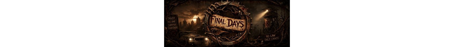 Final Days RP 1.0|[OPEN BETA]|Unique Post-Apoc Survival Roleplay Expierence