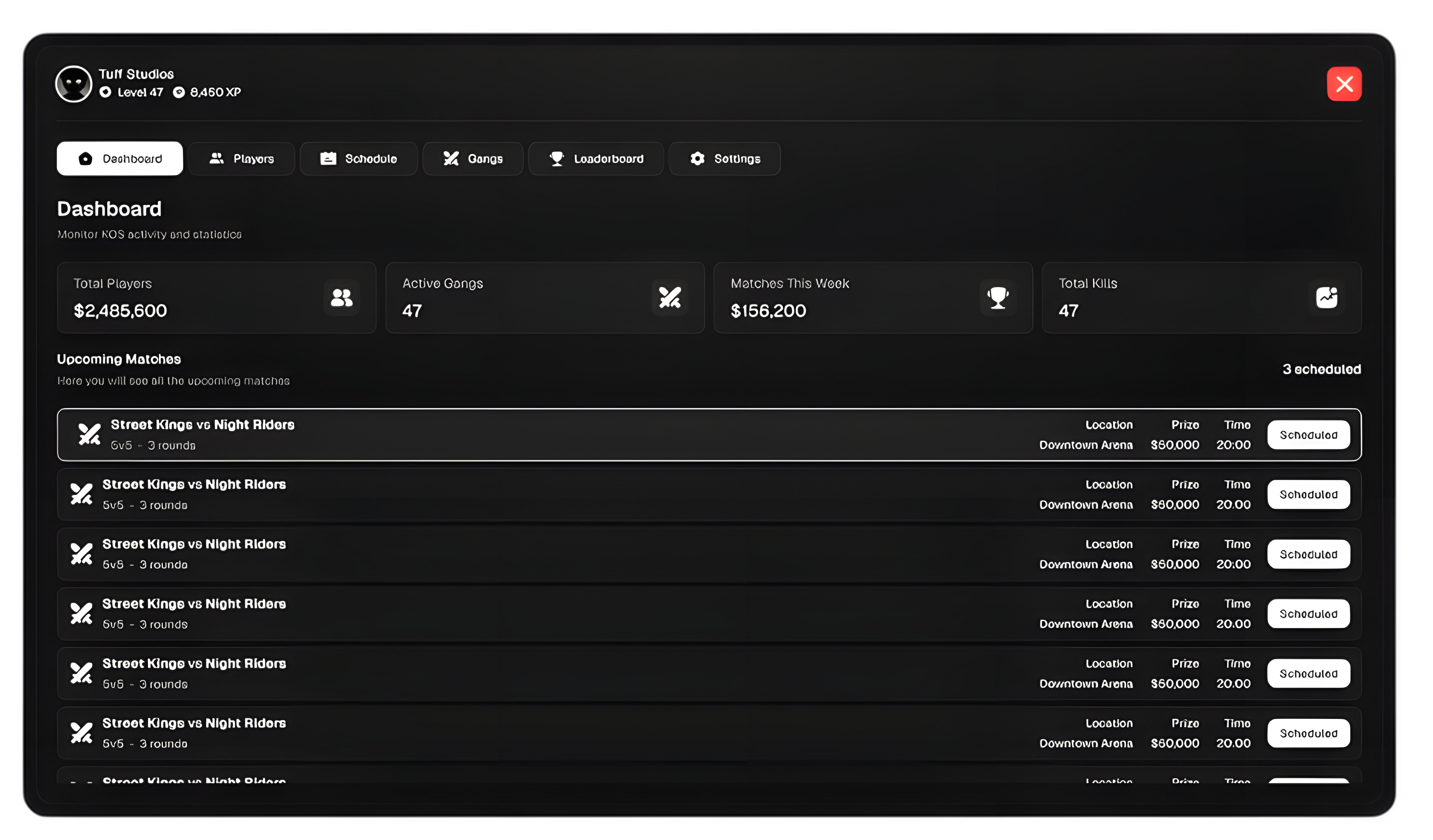 FearX Dashboard