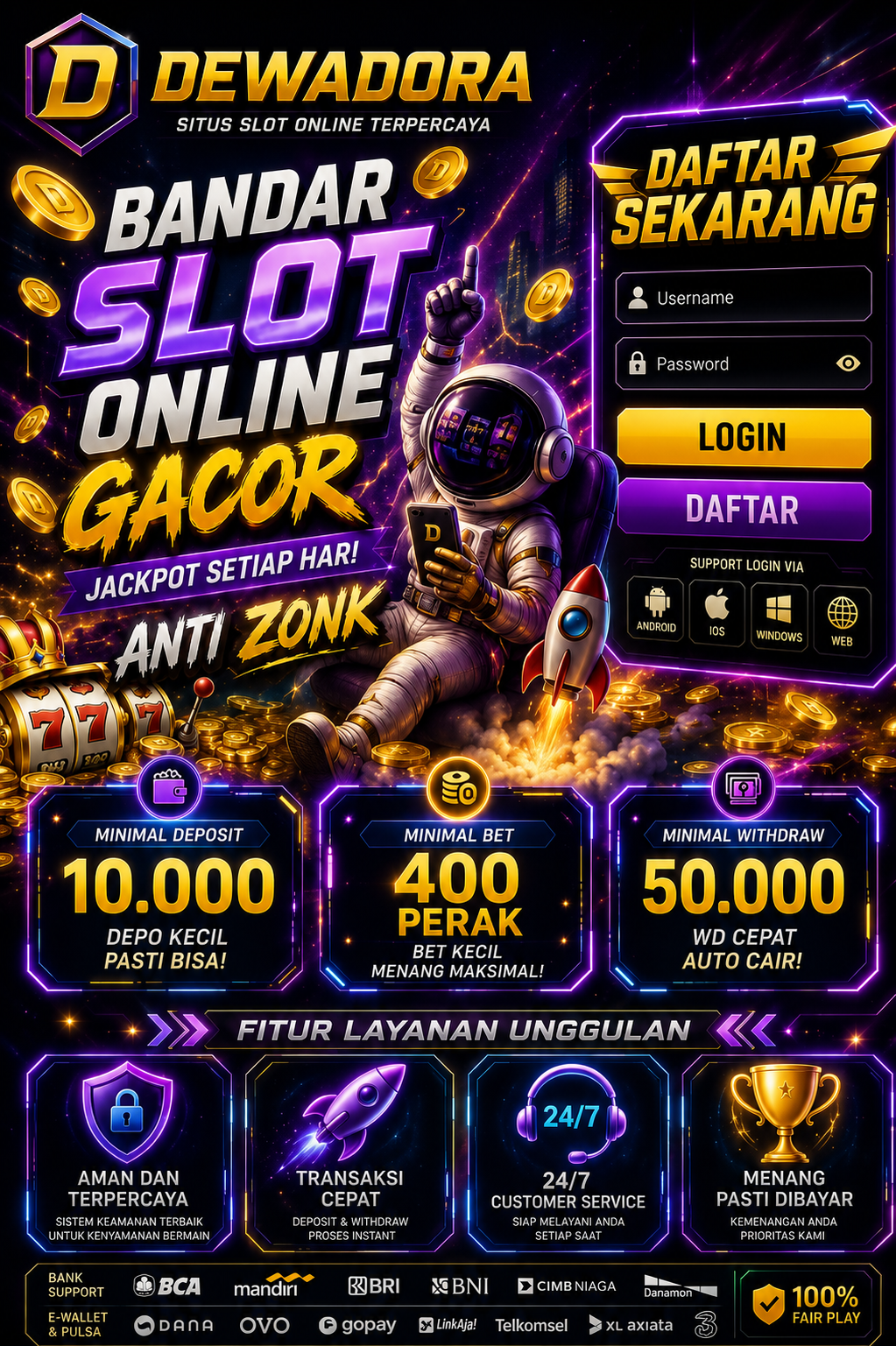 DEWADORA | Teknik Kelola Modal DANA Depo 5K agar Slot Maxwin Lebih Sering