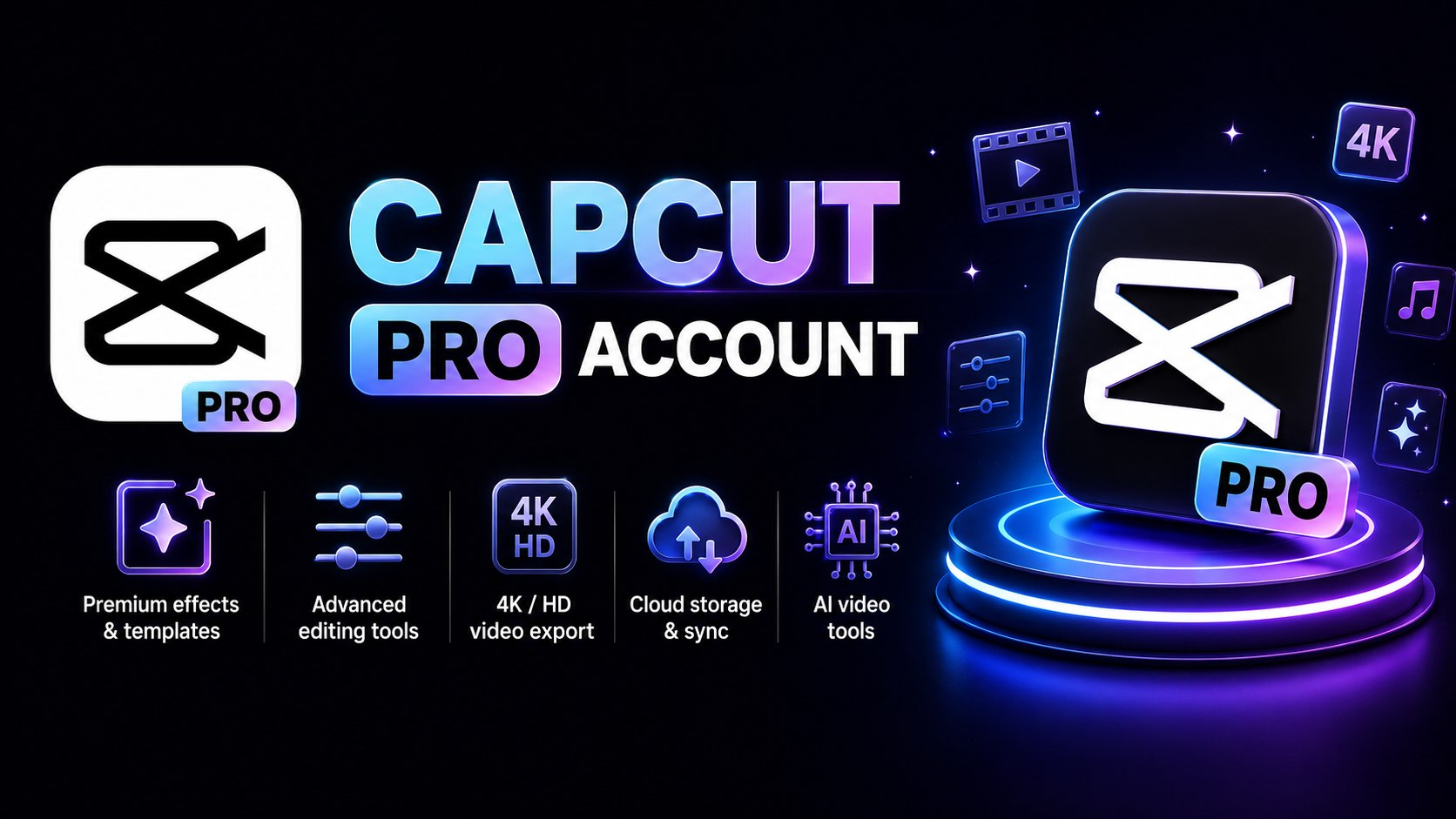 Capcut Pro 7D (No warranty)