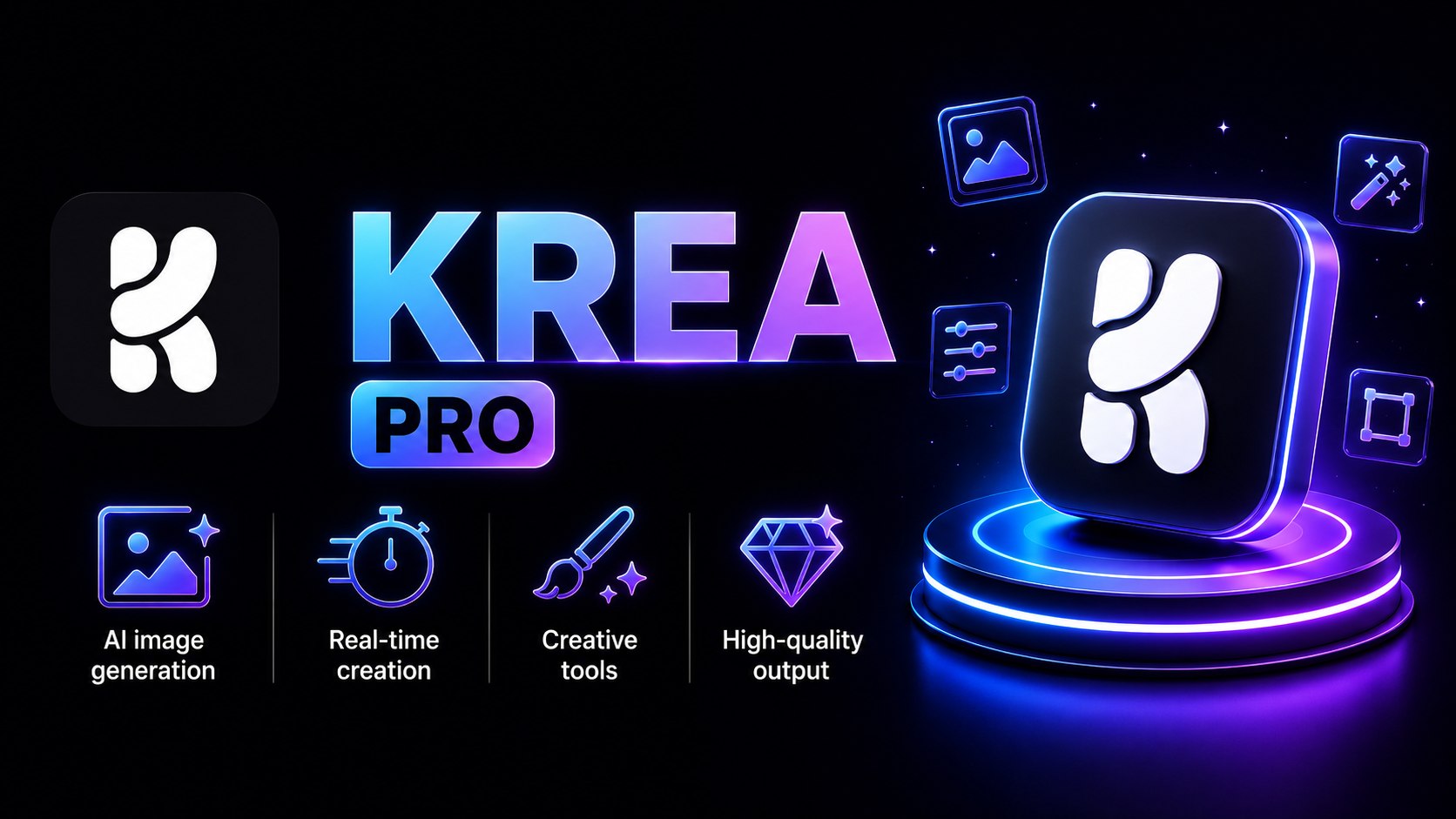 Krea Basic 5100 credits 1 Month with 1 day warranty